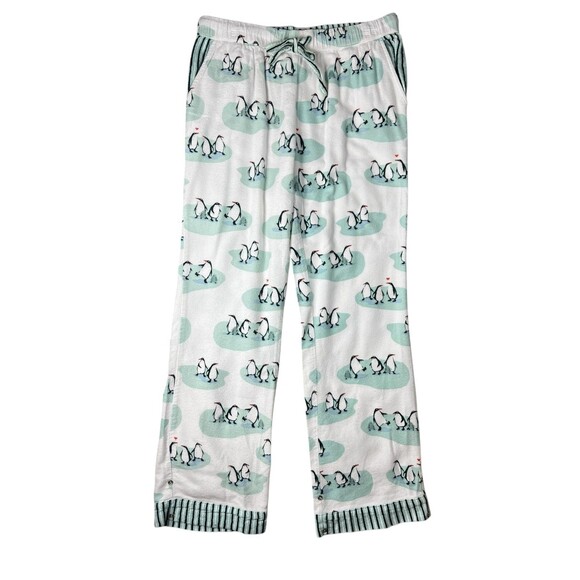 Munki Munki Button-Front Top & Bottom Penguin Print Pajama Set Size S - Picture 5 of 16